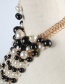 Fashion Black+white Full Pearl Decorated Jewelry Set