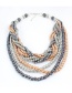 Fashion Multi-color Multi-layer Design Necklace