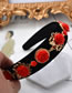 Fashion Black Flower Shape Decorated Headband