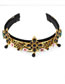 Fashion Gold Color Diamond Decorated Headband