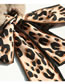 Fashion Claret Red Leopard Pattern Decorated Dual-use Scarf
