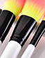 Fashion Yellow+pink Flame Shape Design Makeup Brushes(23pcs)
