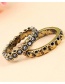Fashion Gold Color Full Diamond Design Simple Rings(2pcs)