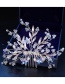 Fashion White Full Diamond&pearls Decorated Hair Comb