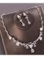 Fashion Silver Color Diamond&flowers Decorated Jewelry Sets
