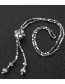 Simple Silver Color Diamond Decorated Necklace