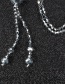 Simple Silver Color Diamond Decorated Necklace