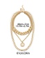 Fashion Gold Color Diamond&pearl Decorated Necklace