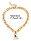 Fashion Gold Color Ball Shape Decorated Necklace