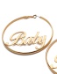 Fashion Gold Color Letter Shape Decorated Earrings