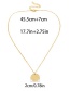 Fashion Gold Color Libra Shape Decorated Necklace