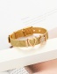 Fashion Gold Color Heart Shape&diamond Decorated Bracelet