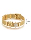 Fashion Gold Color Heart Shape&diamond Decorated Bracelet
