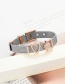 Fashion Silver Color+rose Gold Color Matching Decorated Simple Bracelet