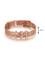 Fashion Rose Gold Anchor&aircraft Decorated Pure Color Bracelet