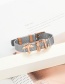 Fashion Silver Color+rose Gold Aircraft&anchor Decorated Simple Bracelet