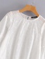 Fashion White Pure Color Design Simple Shirt
