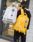 Fashion Yellow Fuzzy Ball&bwoknot Decorated Backpack