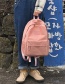 Fashion Light Gray Label Decorated Waterproof Pure Color Bag