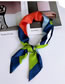 Fashion Green+blue Color Matching Design Occupational Scarf