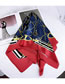 Fashion Navy Rope Knot Design Square Shape Scarf