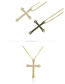 Elegant Black Cross Shape Pendant Decorated Necklace