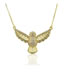 Elegant Gold Color Owl Shape Design Pure Color Necklace
