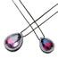 Elegant Purple+yellow Waterdrop Shape Decorated Necklace (small)