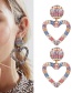 Fashion Black Hollow Out Heart Shape Design Earrings
