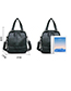 Fashion Black Pure Color Decorated Mini Backpack
