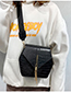 Fashion Dark Brown Tassel Decorated Pure Color Shoulder Bag
