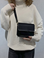 Fashion Black Pure Color Design Square Shape Bags