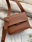 Fashion Light Brown Pure Color Design Square Shape Bags