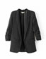 Fashion Black Dots Pattern Decorated Simple Coat