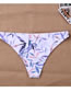Sexy Purple Leaf Pattern Decorated Suspender Swimwear(2pcs)