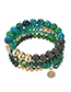 Fashion Green Multi-layer Design Bracelet