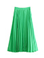 Fashion Green Pure Color Decorated Skirt