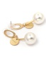 Elegant Gold Color Pearls Decorated Long Earrings