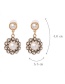 Elegant Gold Color Full Pearls Decorated Long Earrings