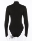 Fashion Black Long Sleeves Design Jumpsuit