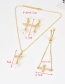 Fashion Gold Color Cross Shape Decorated Bracelet