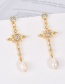 Fashion Gold Color Cross Shape Decorated Jewelry Set