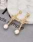 Fashion Gold Color Cross Shape Pendant Decorated Necklace