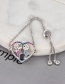 Fashion Silver Color Heart Shape Decorated Bracelet