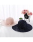 Fashion Beige Pure Color Decorated Sunshade Hat