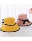 Fashion Yellow Bowknot Shape Decorated Sunshade Hat