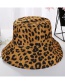 Fashion Orange Leopard Pattern Decorated Sunshade Hat