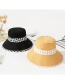 Fashion Black Grid Pattern Decorated Sunshade Hat