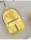 Fashion Gold Color Zipper Decorated Pure Color Backpack