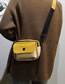 Fashion Yellow Color Matching Decorated Shoulder Bag